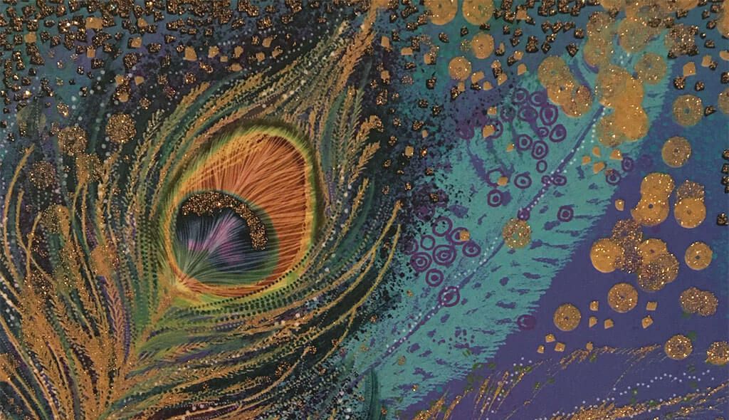 Peacock Card